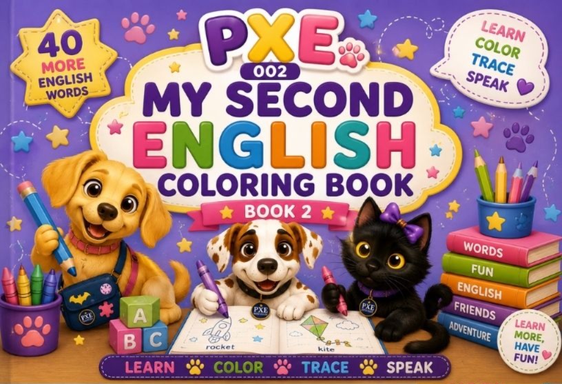 My Second English Coloring Book